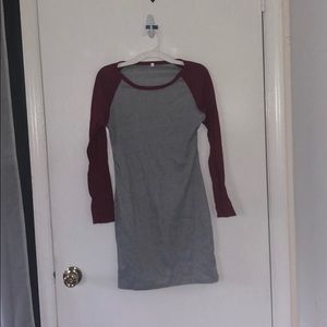 Gray and Red thermal dress
